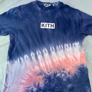 Kith Summer Tie Dye Tee Blue/Pink